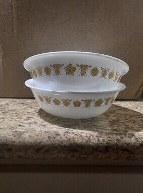 Corelle Butterfly Gold Cereal Bowls X 2